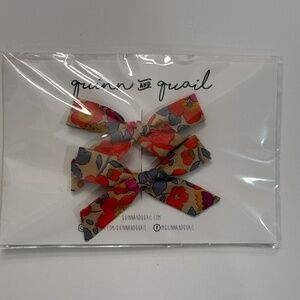 Quinn and Quail Liberty Print Mini Schoolgirl Bows/Piggie Set
